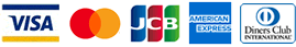 VISA/MASTER/JCB/AMEX/Diners
